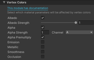 Vertex Colors Inspector