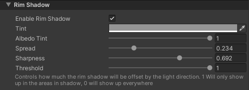 Toon Shader Rim Shadow