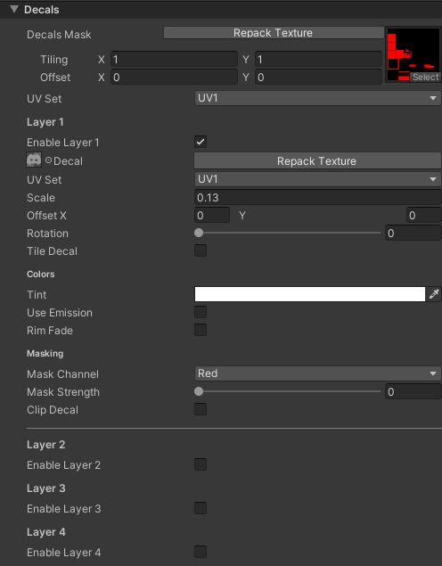 Toon Shader Decals